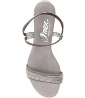 Onex Carley Satin Rhinestone Dress Sandals