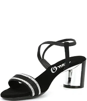 Onex Carley Satin Rhinestone Dress Sandals