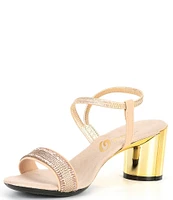 Onex Carley Satin Rhinestone Dress Sandals