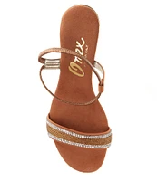 Onex Carley Satin Rhinestone Dress Sandals