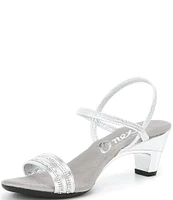 Onex Foxi Crystal Embellished Leather Dress Sandals