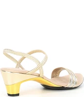 Onex Foxi Crystal Embellished Leather Dress Sandals