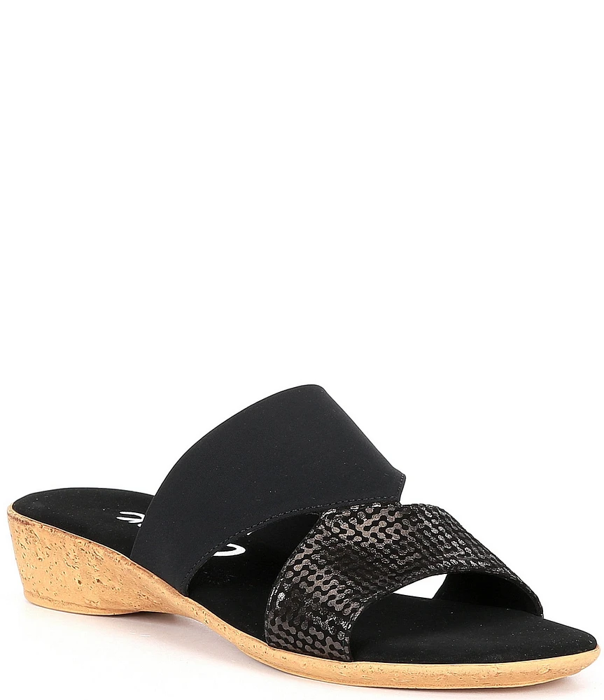 Onex Izabel Cork Wedge Slides