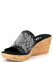 Onex Joline Slip-On Embellished Wedge Sandals