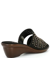 Onex Sammy Leather Studded Slide Sandals