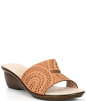 Onex Sammy Leather Studded Slide Sandals