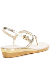 Onex Taylor Leather Embellished Thong Sandals