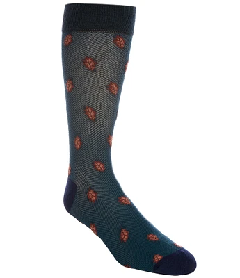 Original Penguin Autumn Oak Leaves Crew Socks