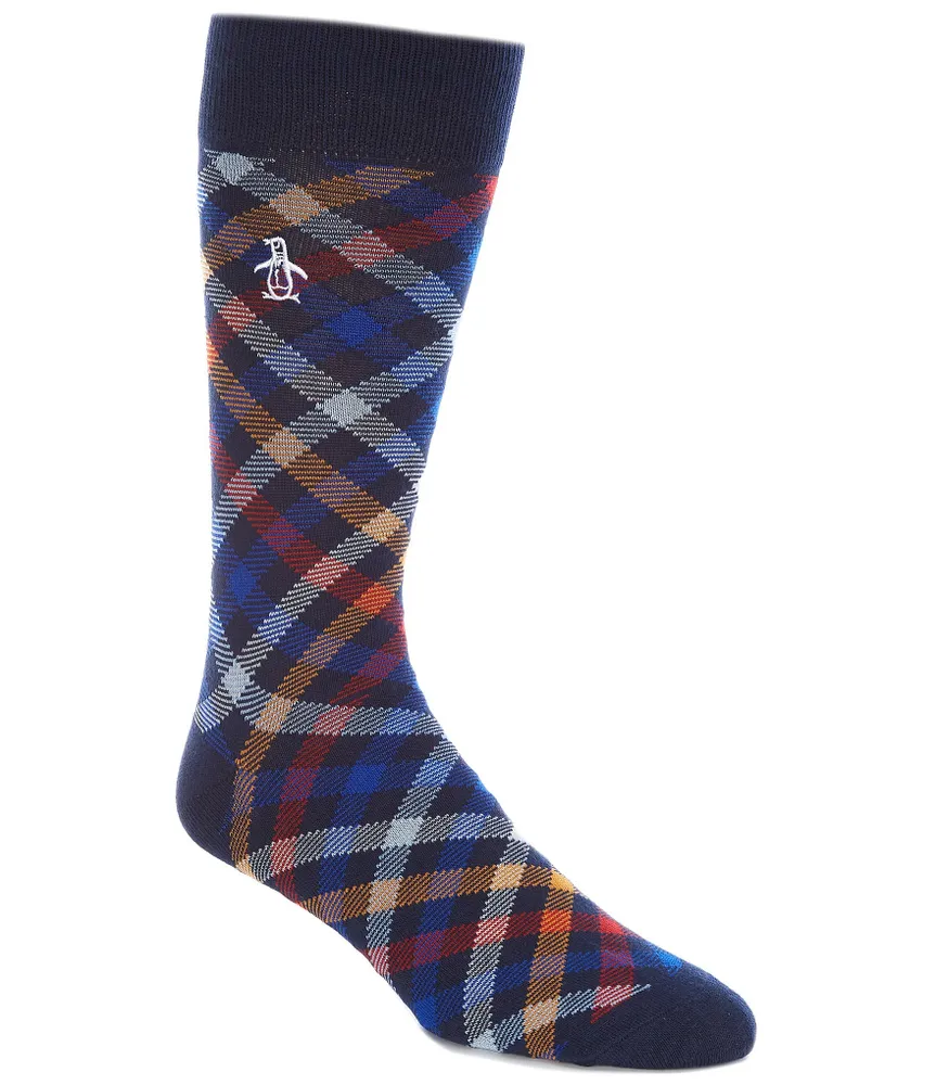 Original Penguin Briggs Plaid Crew Socks