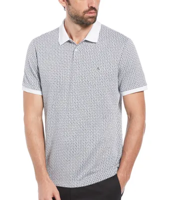 Original Penguin Jacquard Short Sleeve Polo Shirt