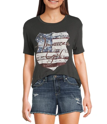 Originality American Girl Short Sleeve T-Shirt