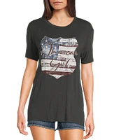 Originality American Girl Short Sleeve T-Shirt