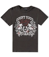 Originality Big Girls 7-16 Count Your Lucky Stars Graphic T-Shirt
