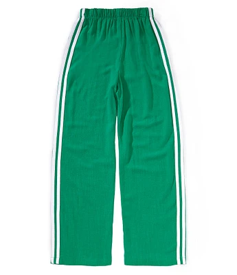 Originality Big Girls 7-16 Double-Side-Stripe Linen-Blend Track Pants