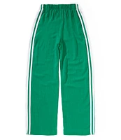 Originality Big Girls 7-16 Double-Side-Stripe Linen-Blend Track Pants