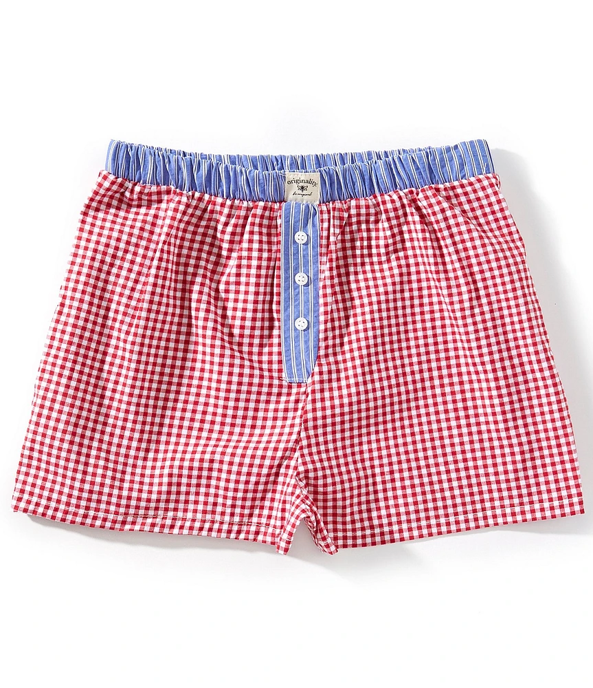 Originality Big Girls Gingham Boxer Shorts