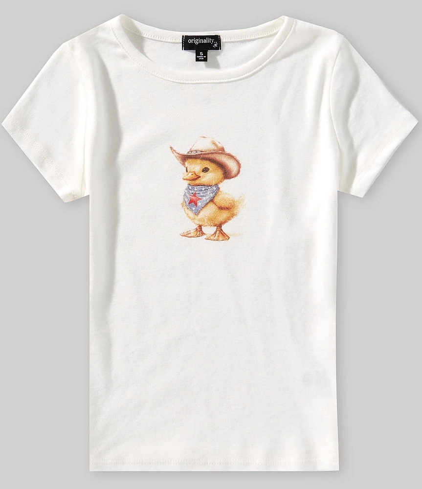 Originality Big Girls Short-Sleeve Americana Duckling T-Shirt