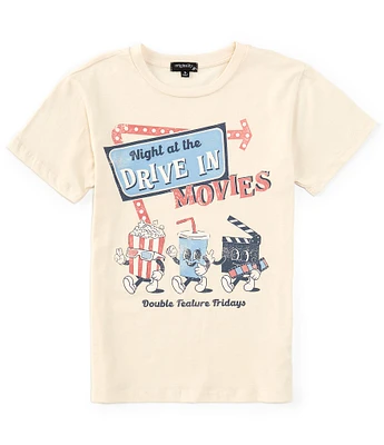 Originality Big Girls 7-16 Short Sleeve Night At The Drive-In Graphic T-Shirt