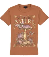 Originality Big Girls 7-16 Short-Sleeve Nuture Nature Graphic T-Shirt