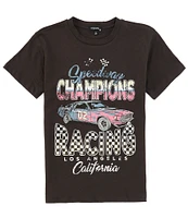 Originality Big Girls 7-16 Short Sleeve Speedway Champions OS T-Shirt