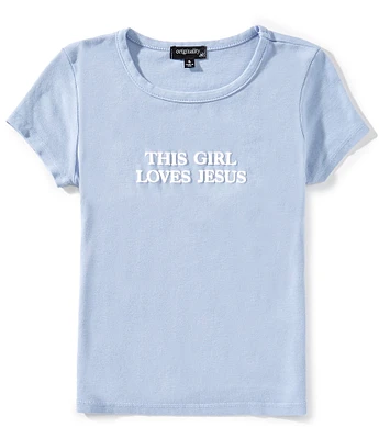Originality Big Girls 7-16 This Girl Loves Jesus Baby T-Shirt