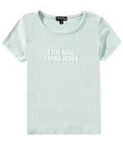 Originality Big Girls 7-16 This Girl Loves Jesus Baby T-Shirt