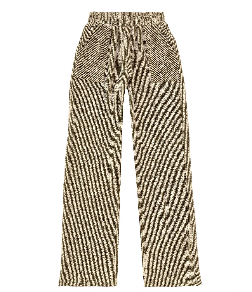 Originality Big Girls 7-16 Urban Textured Rib-Knit Pants