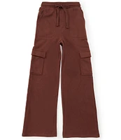 Originality Big Girls 7-16 Wide-Leg Cargo Lounge Pants