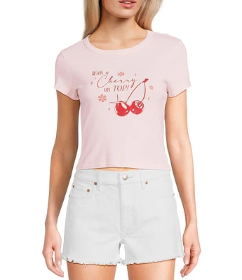 Originality Cherry On Top Short Sleeve Baby T-Shirt