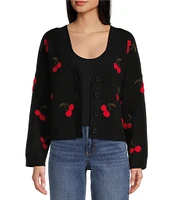 Originality Grandpa Boxy Cherries Cardigan