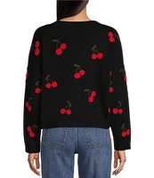 Originality Grandpa Boxy Cherries Cardigan