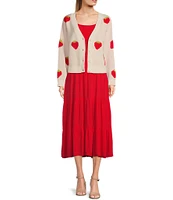 Originality Grandpa Strawberry Boxy Cardigan