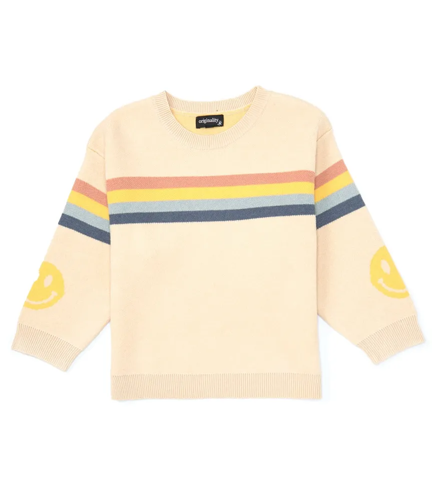 Originality Little Girls 2T-6X Rainbow Stripe Sweater