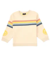 Originality Little Girls 2T-6X Rainbow Stripe Sweater