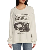 Originality Long Sleeve Cherry Records Graphic Sweatshirt