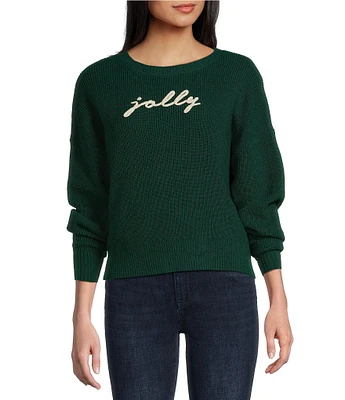 Originality Long Sleeve Jolly Drop Shoulder Long Cuff Sweater