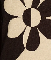 Originality Long Sleeve Ying Yang Daisy Sweater