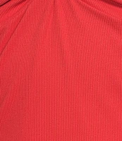 Originality Off-The-Shoulder Solid Twist Front Top