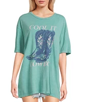 Originality Short Sleeve Cool It Cowboy T-Shirt