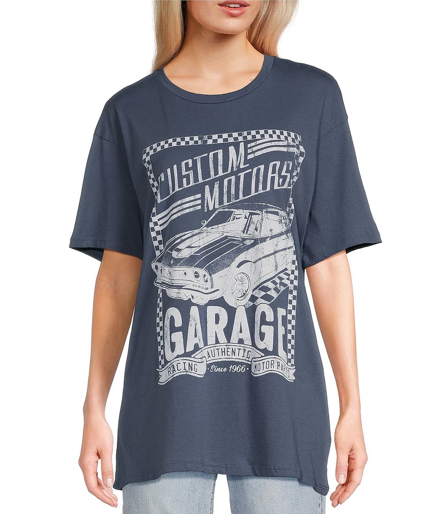 Originality Short Sleeve Custom Motors Garage OS Graphic T-Shirt