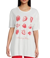 Originality Short Sleeve Strawberry Dreams T-Shirt