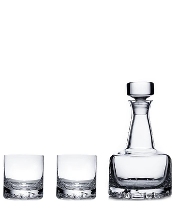 Orrefors Erik 3-Piece Crystal Decanter Set