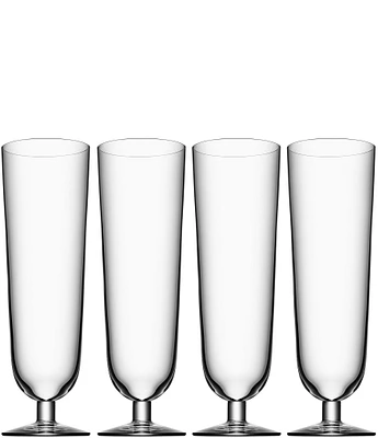 Orrefors Pilsner Beer Glass, Set of Four