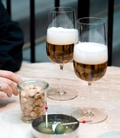 Orrefors Bjorn Frantzen Beer Glass, Set of 2
