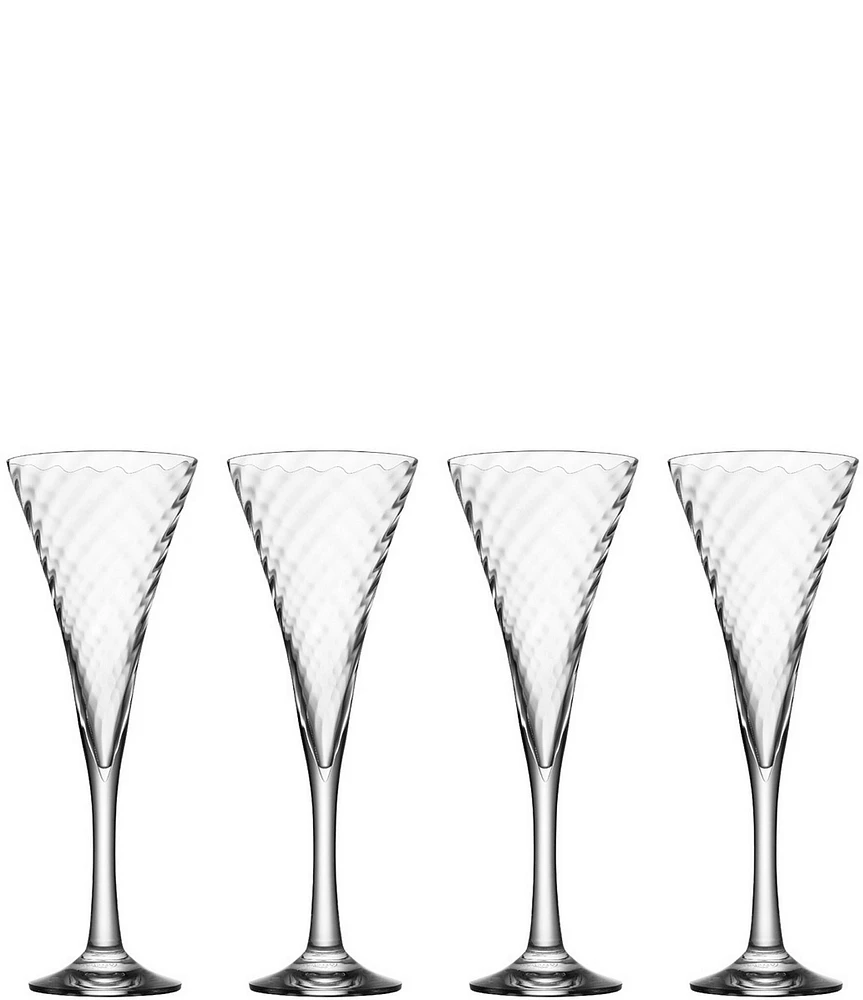 Orrefors Helena Champagne Glasses, Set of 4
