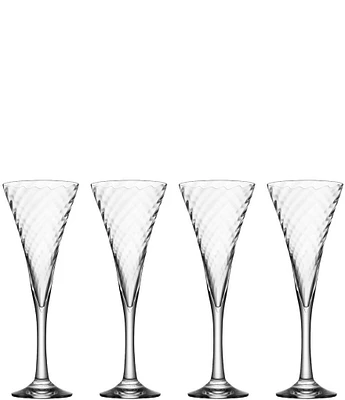 Orrefors Helena Champagne Glasses, Set of 4