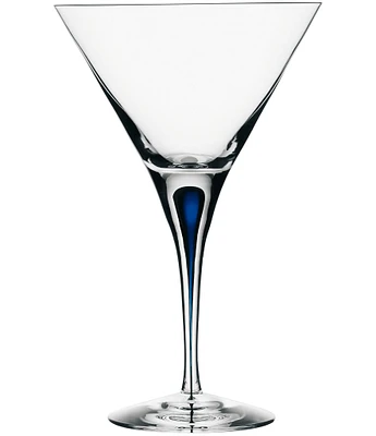 Orrefors Intermezzo Blue Martini Glass