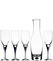 Orrefors Intermezzo Blue White Wine Glass