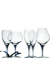 Orrefors Intermezzo Blue White Wine Glass