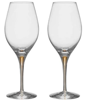 Orrefors Intermezzo Gold Balance Glasses, Set of 2